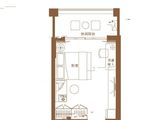 兴龙银座_1室1厅1卫 建面43平米