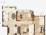 大中华幸福城_4室2厅2卫 建面146平米