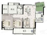 富力南昆山温泉养生谷_2室2厅1卫 建面93平米