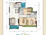 恒福山湖峰境_3室2厅2卫 建面110平米