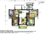 英德碧桂园东华首府_2室2厅2卫 建面118平米