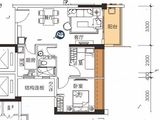 盛迪嘉光明1号_2室2厅1卫 建面70平米