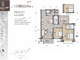 合强熹时代_2室2厅2卫 建面95平米