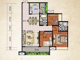 奥园锦江国际新城御峰_3室2厅2卫 建面92平米