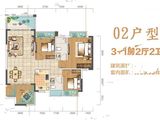 中寶温馨家园_3室2厅2卫 建面99平米