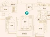 恒大睿城_3室2厅1卫 建面106平米