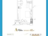 汉峪金谷_1室1厅1卫 建面62平米