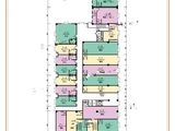 慢城金街_1#1层户型 建面1595平米