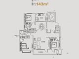 银丰玖玺城_3室2厅2卫 建面143平米