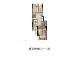 上海院子_1室2厅1卫 建面66平米