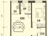 卓达太阳城青年之都_1室1厅1卫 建面62平米