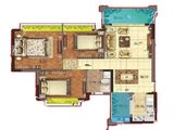 石排国际公馆_3室2厅1卫 建面98平米