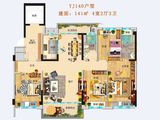 乐昌碧桂园_4室2厅2卫 建面141平米