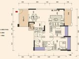 十里东岸云翠谷_3室2厅2卫 建面104平米