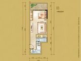 中央公馆_1室1厅1卫 建面45平米