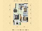 光大锦绣山河_2室2厅1卫 建面77平米