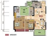 嘉达南国丽城_2室2厅2卫 建面105平米