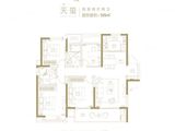 融创淮海壹號_4室2厅2卫 建面125平米