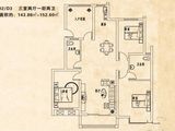 万业金城国际_3室2厅2卫 建面143平米
