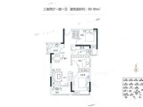 御品蔚来云城_3室2厅1卫 建面89平米