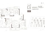 正弘新城_4室2厅2卫 建面143平米