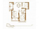 乐华城翠缇学府_2室2厅1卫 建面92平米