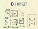歌风佳苑_3室2厅1卫 建面106平米