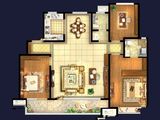 海尔产城创御品华府熙园_3室2厅2卫 建面139平米