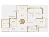 保利天汇_2室2厅2卫 建面88平米