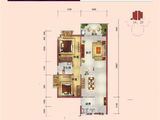 兴港明城_2室2厅1卫 建面54平米
