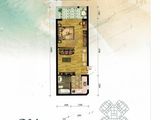 强盛城市海岸_1室1厅1卫 建面49平米