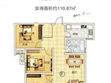 华隆幸福里_3室2厅1卫 建面106平米