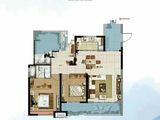华旗樾天下_3室2厅2卫 建面131平米