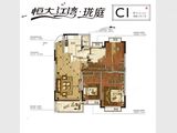 恒大江湾珑庭_4室2厅2卫 建面146平米