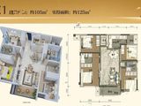 丽都国际_4室1厅2卫 建面105平米