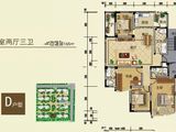 香檀汇海居_4室2厅3卫 建面165平米