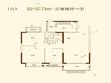 恒大悦澜湾_3室2厅1卫 建面97平米