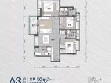 华润置地公园九里花园_3室2厅2卫 建面97平米