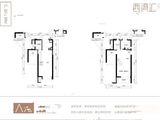 万科中天西湾汇_4室2厅3卫 建面88平米
