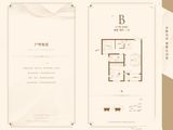 东创悦城_2室2厅1卫 建面82平米