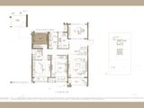 九龙仓蔚蓝花园_4室2厅2卫 建面126平米
