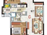 碧桂园凤凰城_2室2厅1卫 建面99平米