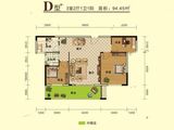 鑫翔豪庭_3室2厅1卫 建面94平米