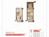 兴港正商宇航铭筑_2室2厅1卫 建面44平米