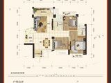 国田秋月蓝湾_3室2厅2卫 建面98平米