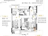 融信碧桂园金地国贸九棠_3室2厅2卫 建面108平米