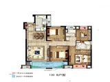 新城悦隽时代_4室2厅2卫 建面130平米