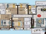 碧桂园凤凰湾_4室2厅2卫 建面126平米