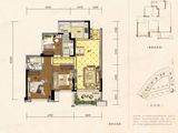 鸿通公园1988天著_3室2厅2卫 建面90平米