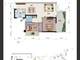 金悦澜湾_2室2厅1卫 建面76平米